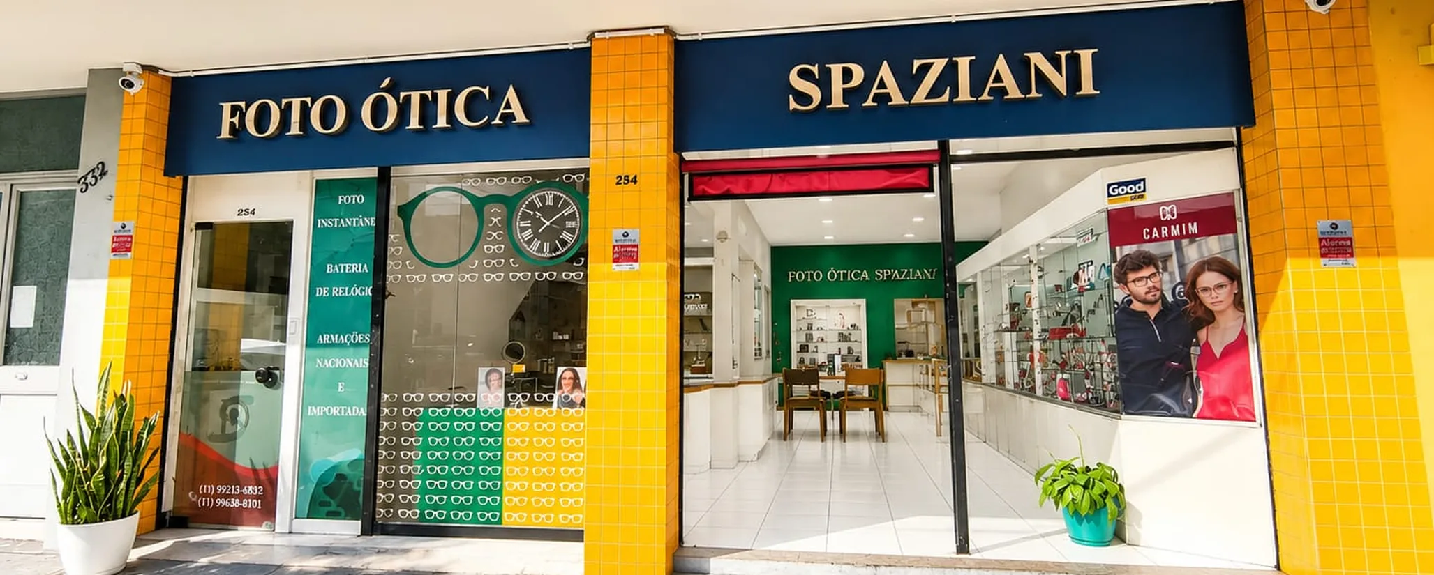 Fachada da Foto Ótica Spaziani